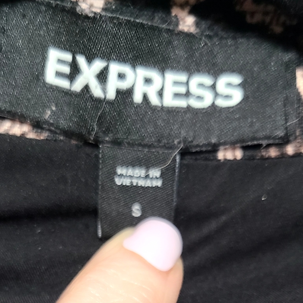 Express One Button Peak Lapel Blazer Size Small I… - image 3